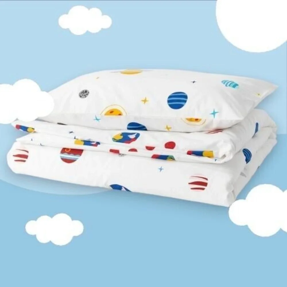 IKEA AFTONSPARV Twin‎ Duvet Cover + 1 Queen Pillowcase - Space/Multicolor